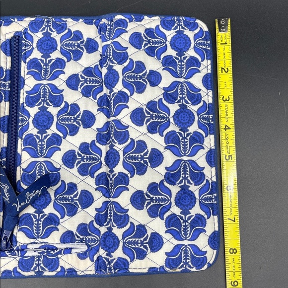 Vera Bradley Cobalt Tile Trifold Wallet - Picture 9 of 12